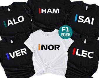 Racing 2026 Driver Name Shirts,Custom Racing 2026 Tshirt,Race Driver Shirts,Racing Sweatshirt,Racing Gifts,Race Fan Shirts