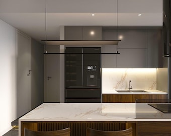 Modern hanging chandelier, industrial ceiling lamp, designer pendant light