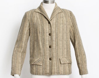 1960s PENDLETON Jacket Wool Tweed Mod Cropped S