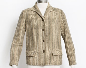 Chaqueta PENDLETON de tweed de lana de los años 60, estilo mod., corta, talla S