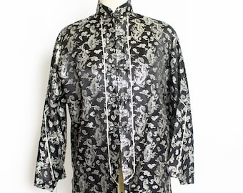 1950s Lounge Jacket Metallic Brocade Large