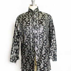1950er Jahre Lounge Jacke aus Metallic Brokat Large