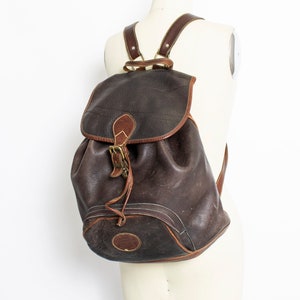 Eddie bauer leather backpack on sale