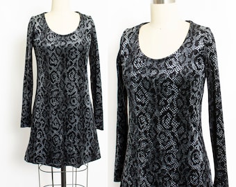 Vintage Y2K Betsey Johnson Black Sequin Slip Dress With Zig Zag Hem, Size  Xs/small, Sample - Etsy