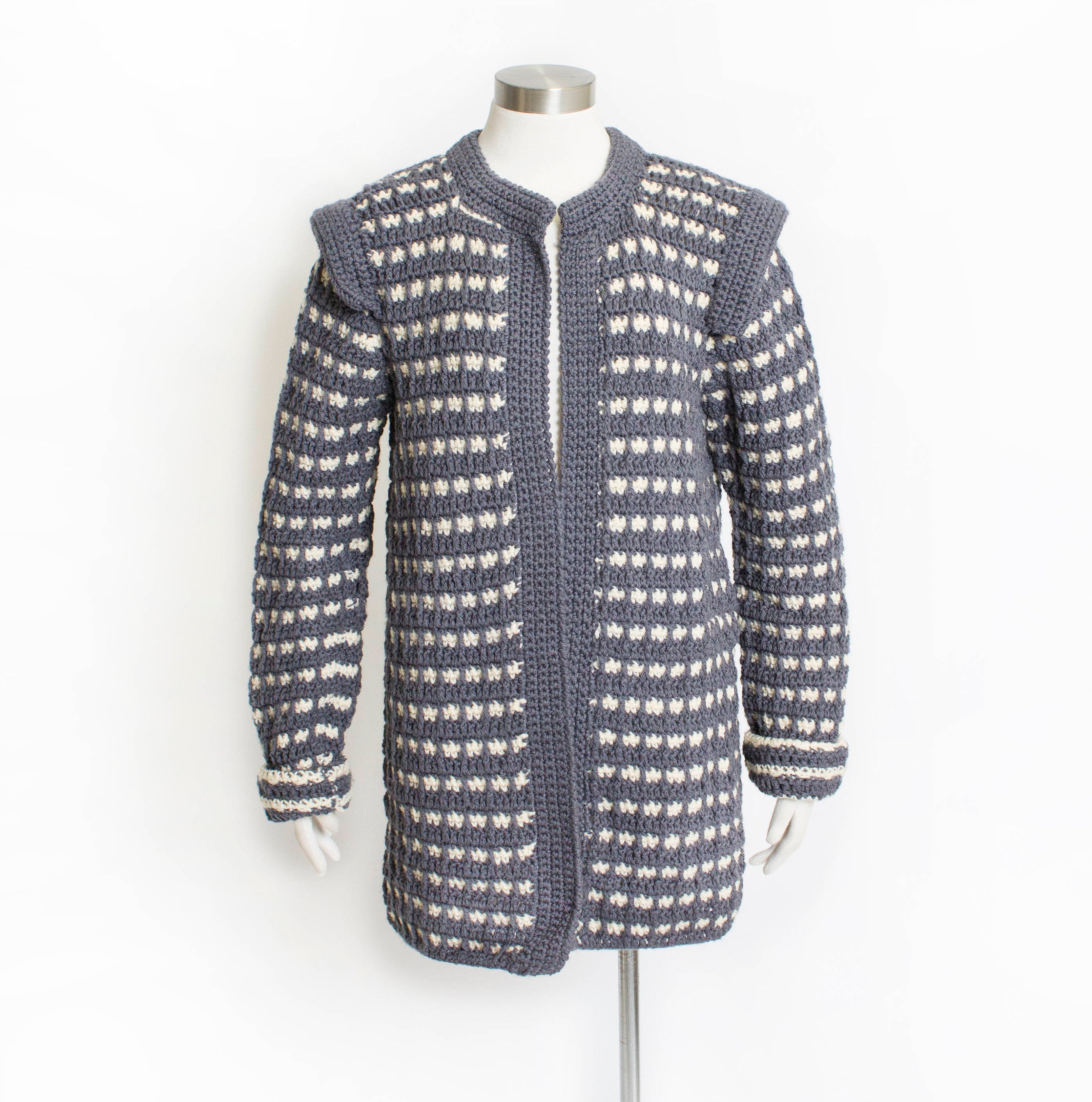 1980s Sweater Wool Knit Hand Knit Irish Cardigan S - Etsy