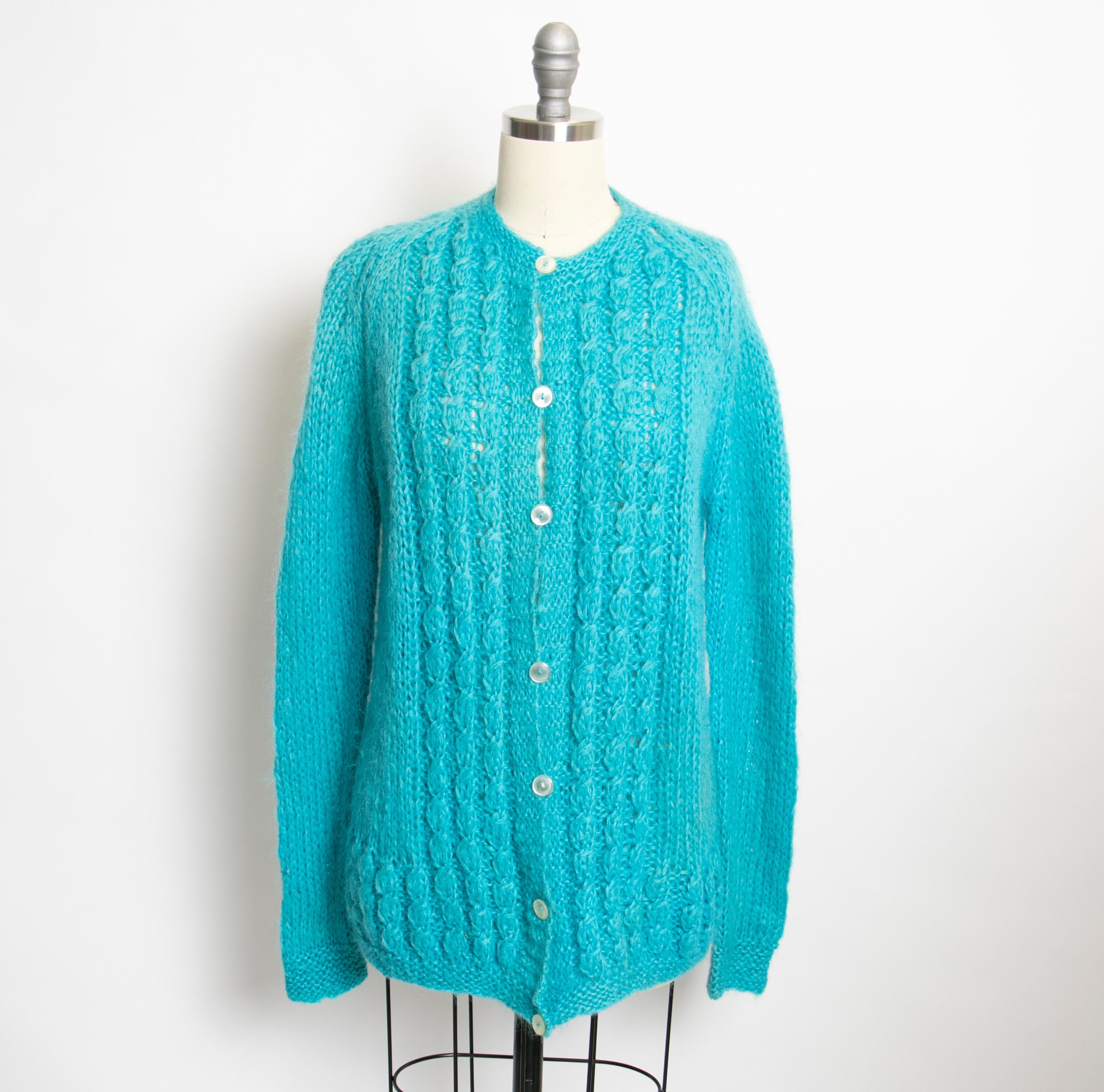Teal Blue Cardigan - Etsy Singapore