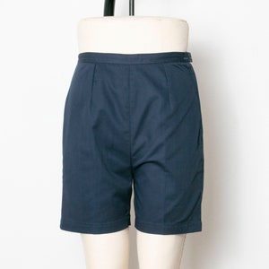 1960s Shorts High Waist Cotton Pin Up S