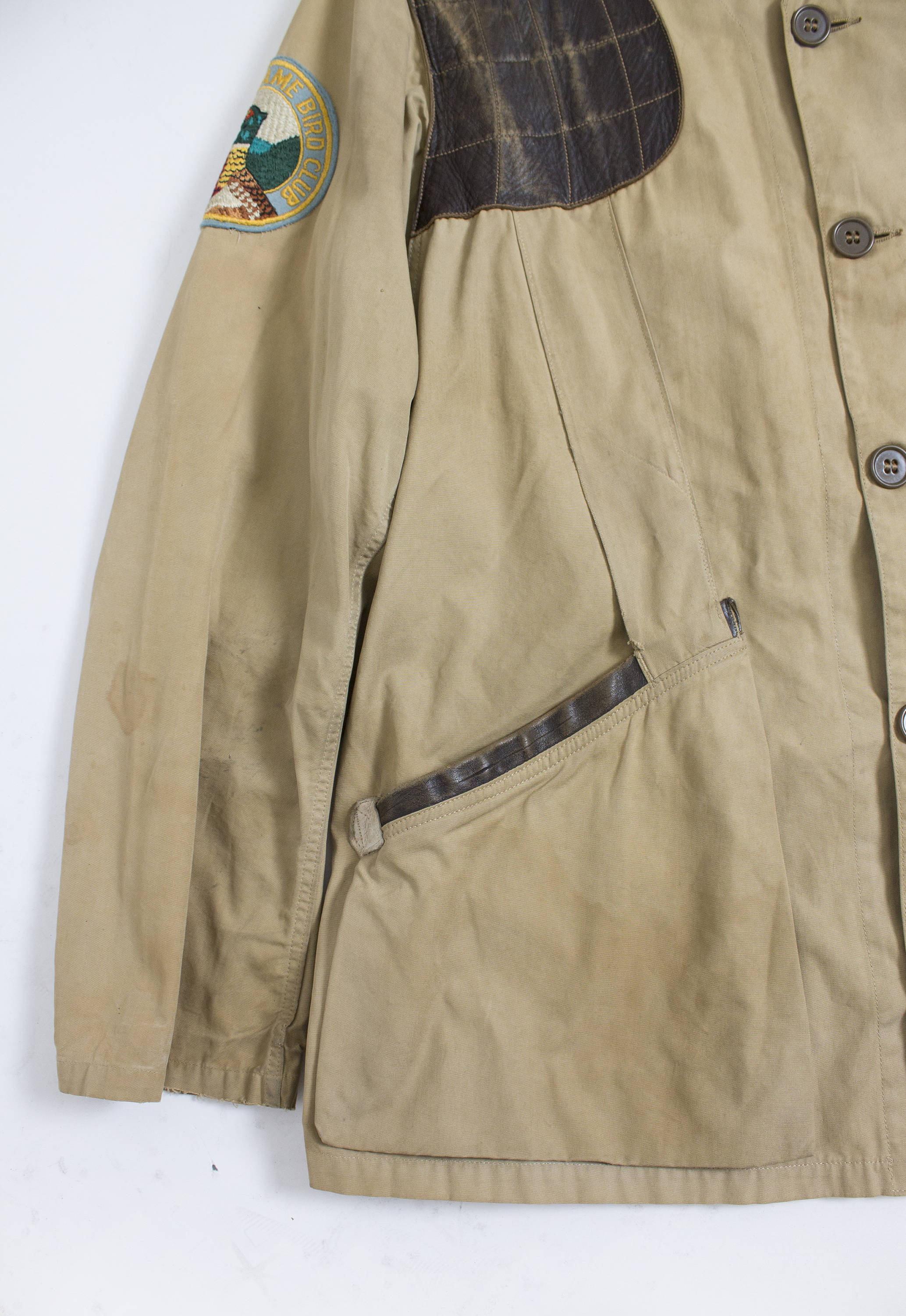 1960s 10-X Shooting Hunting Jacket 15 Patches Sz 44 1957 1960s 10-X Shooting Hunting Jacket 15 Patches Sz 44 1957