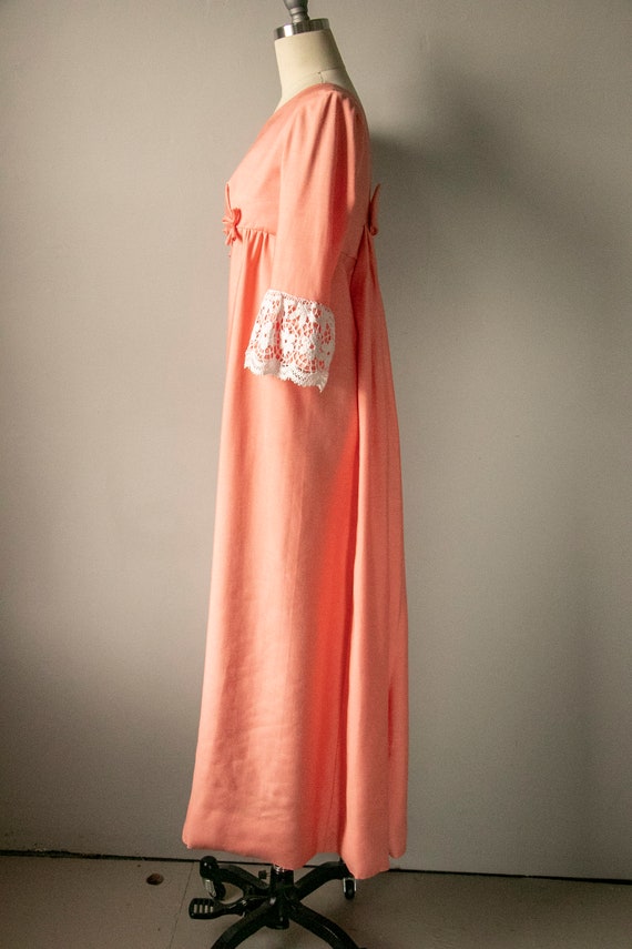 1970s Maxi Dress Peachy Lorrie Deb S - image 4