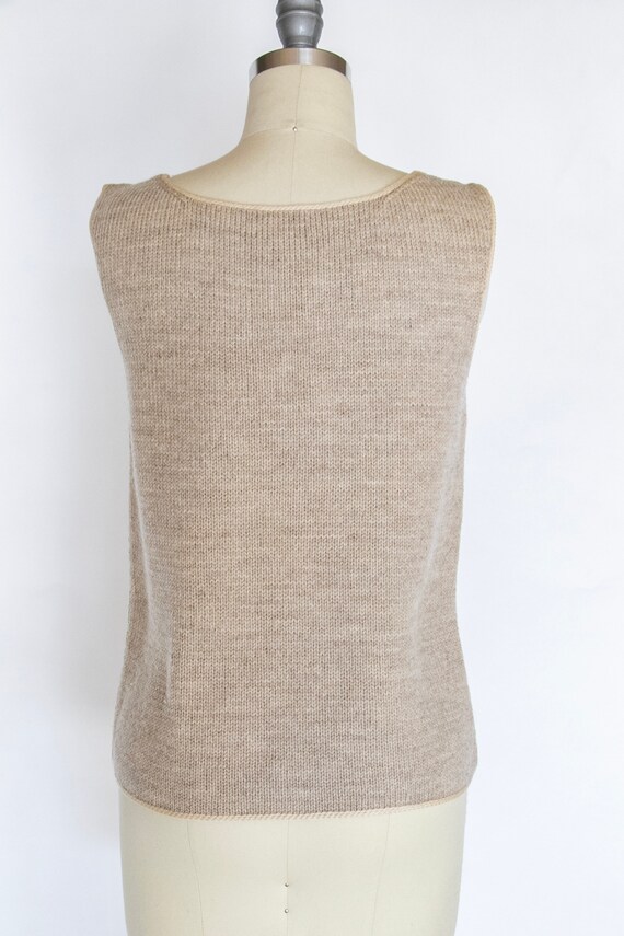 1960s Wool Knit Tank Top Designed by JAX S - image 4