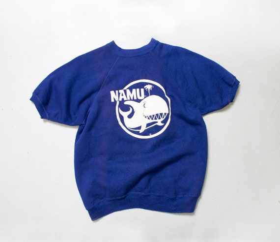 1960s Sweatshirt NAMU Whale Short Sleeve M