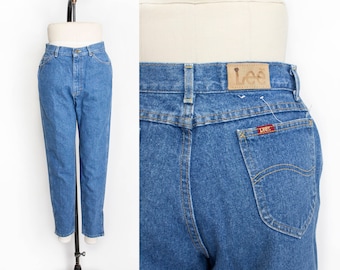 1990s Lee Jeans Cotton Denim High Waist Relaxed Fit