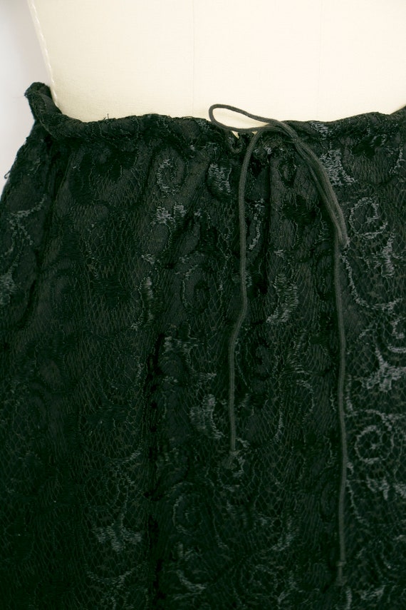 1990s Skirt Betsey Johnson Black Lace L - image 4