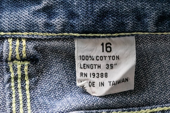 1980s Jeans Britannia Cotton Denim Straight Leg 3… - image 9