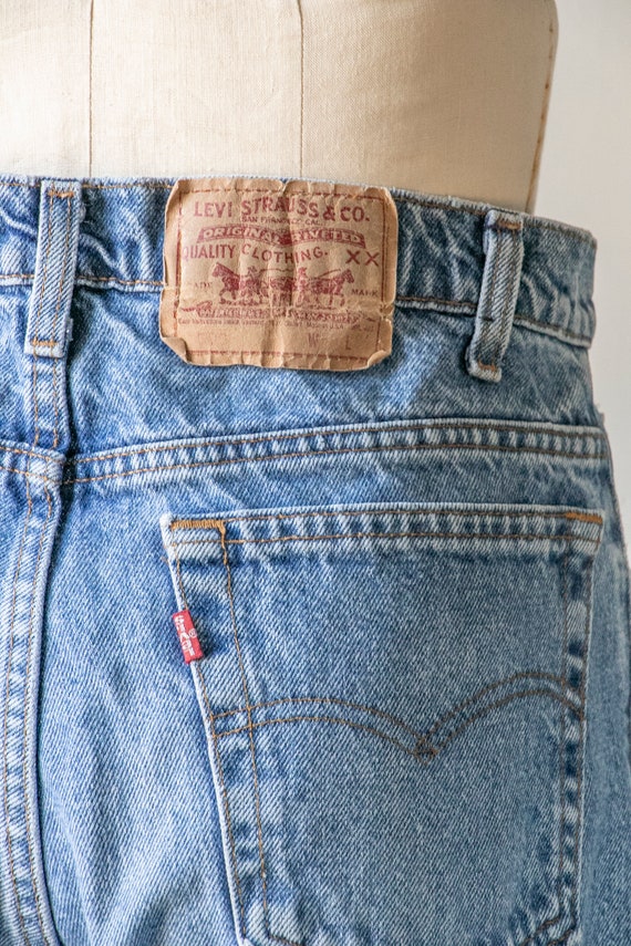 1990s Levi's 506 Jeans Cotton Denim 34" x 32" - image 8