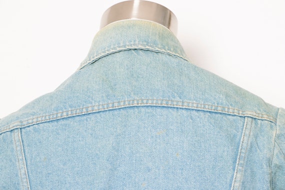 1970s Men's Denim Jacket Cotton Roebucks M - image 8