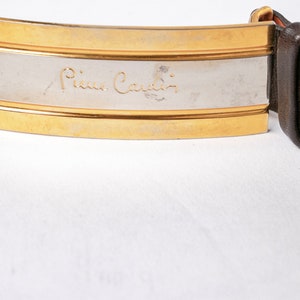 1980s Pierre Cardin Belt Designer Leather Logo image 4