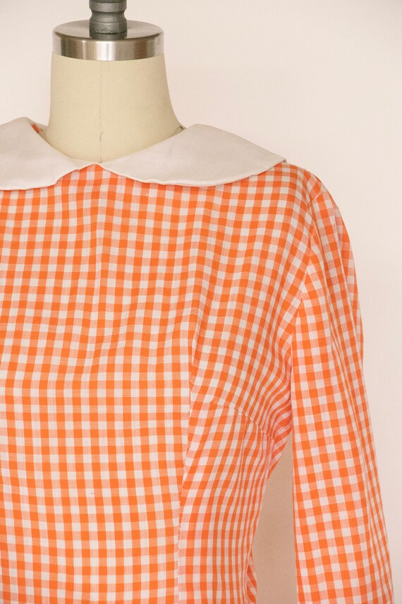 70's Gingham Empire Waist Cottagecore Maxi Dress