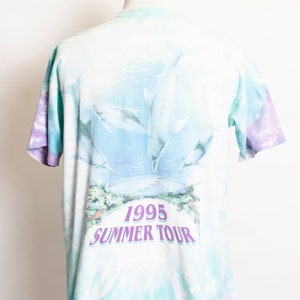 Vintage Grateful Dead Concert T-Shirt Tie Dye Liquid Blue L