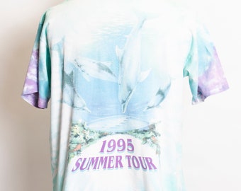 Vintage Grateful Dead Concert T-Shirt Tie Dye Liquid Blue L
