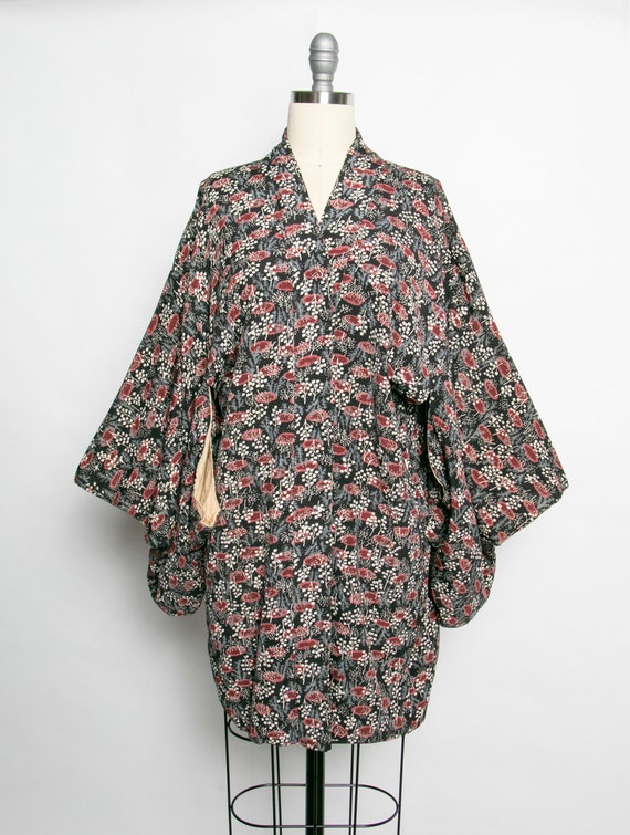 1960s Haori Rayon Japanese Jacket Robe - image 1