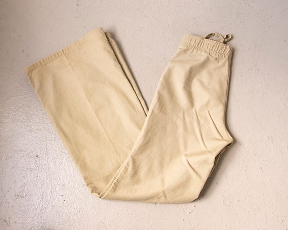 1970s Bell Bottoms Cotton Pants S - image 4