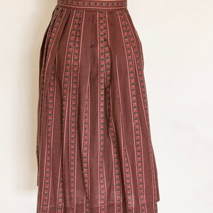 1950s Full Skirt Cotton Novelty Print M image 2