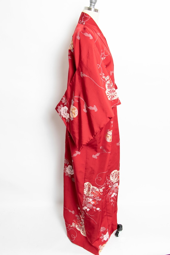 1950s Kimono Japanese Robe Metallic Lame - image 2