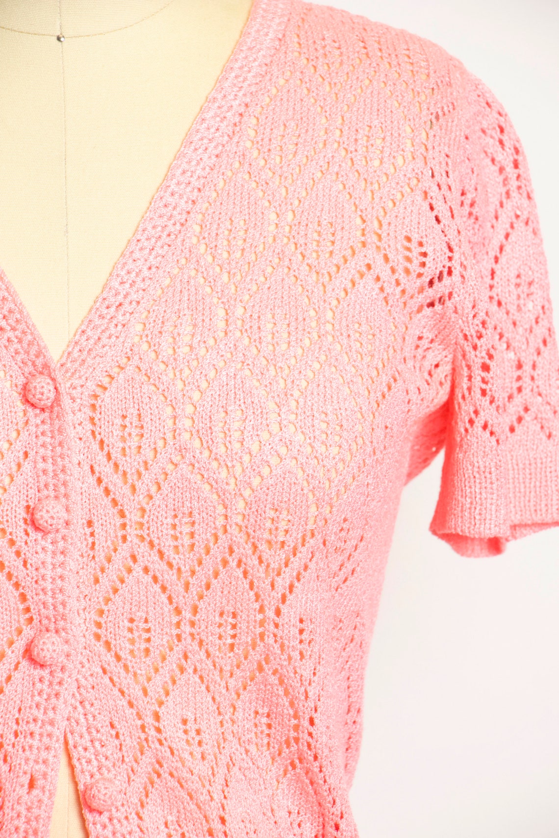 1970s ST.JOHN Knits Set Pink Wool Ensemble Medium Etsy