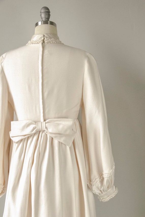 1960s Maxi Dress Emma Domb Wedding Gown Cream S - image 10