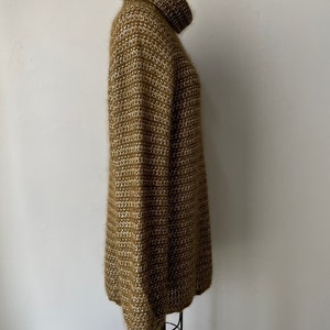 1970s Anne Klein Sweater Mohair Turtleneck M image 3