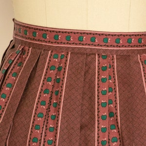 1950s Full Skirt Cotton Novelty Print M image 3