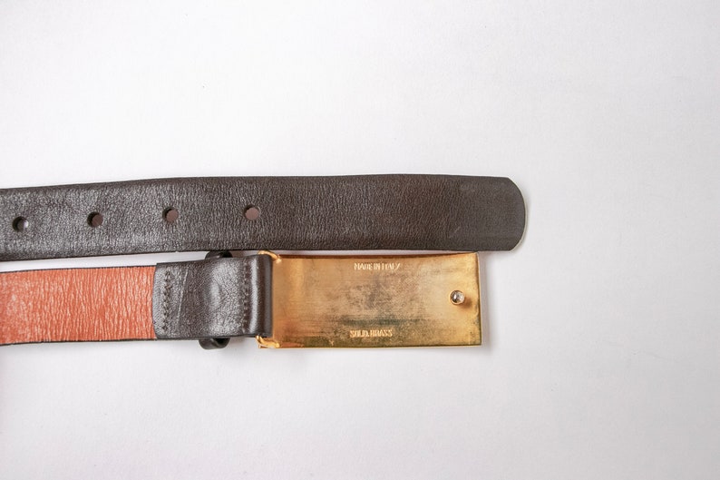 1980s Pierre Cardin Belt Designer Leather Logo image 6