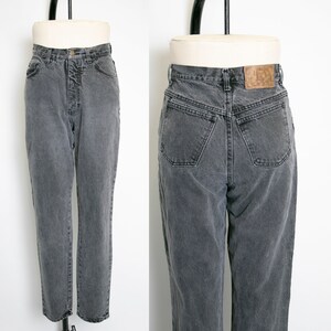 1990s Jeans Cotton Denim Black Faded 28" x 31"