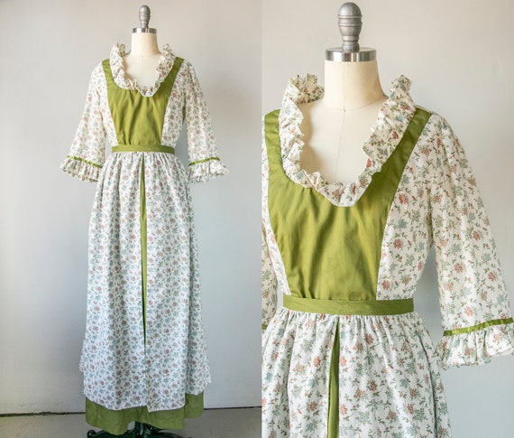 1970s Ensemble Blouse Skirt Set L - image 1