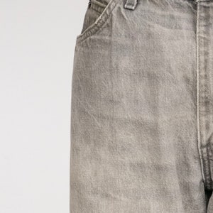 1990s Levi's Jeans Gray Denim Cotton High Waist 32 x 32 image 4