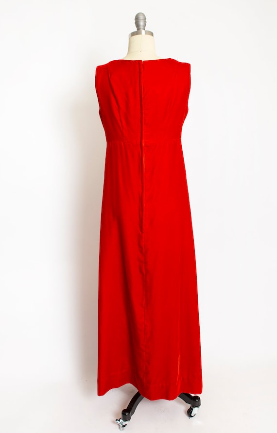 red velvet empire waist dress Crushed Velvet Empire Waist Dress main image 0
