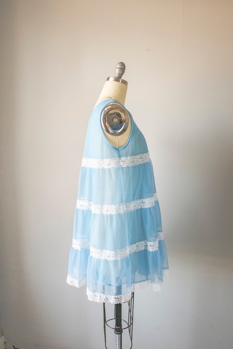 1960s Sheer Lingerie Slip Chiffon Nightgown S - Etsy