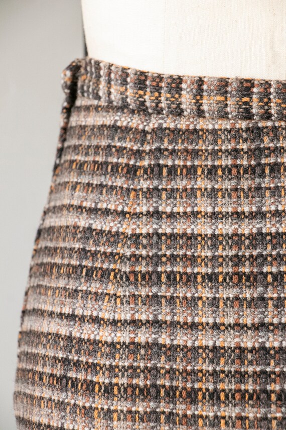 1970s Pencil Skirt Pendleton Wool Plaid M - image 7