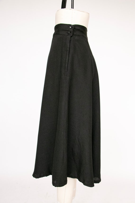 1950s Full Skirt Cotton Printed M - image 4