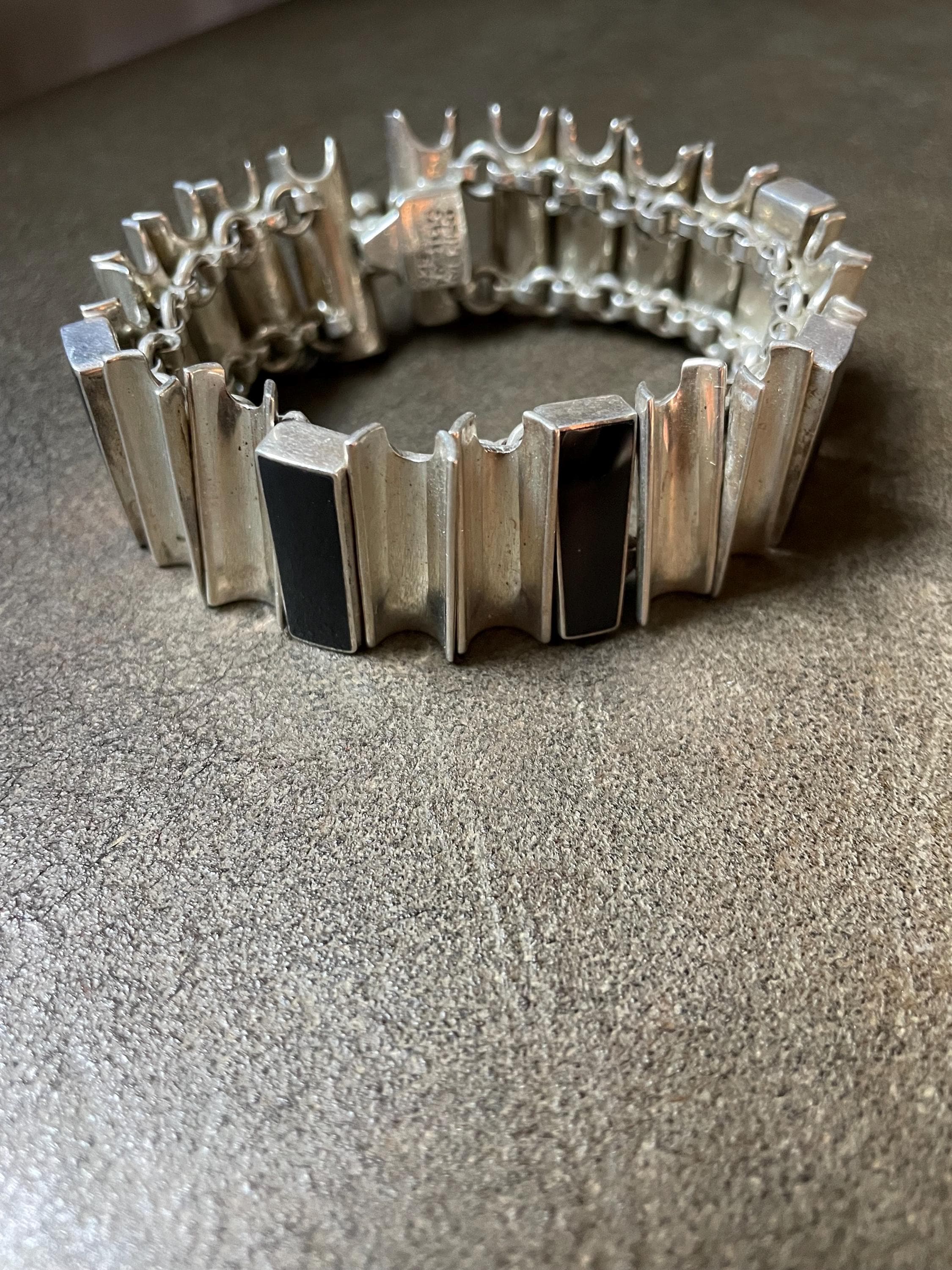 Mexico Sterling Silver Belt Buckle Bracelet - Etsy