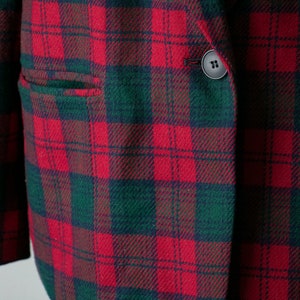 1990s Blazer Jacket Pendleton Plaid Wool XL image 5