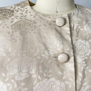 1980s Silk Suit Albert Nipon Skirt Blouse S image 10