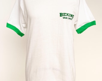 Maglietta anni '70 con stelle verdi, taglia S/M