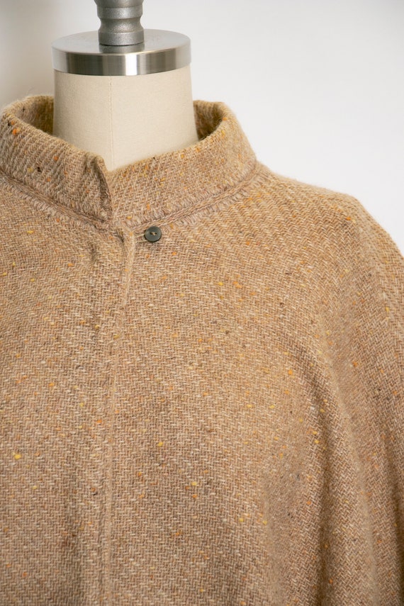 1980s Sweater Wool Woven Cardigan S - image 7