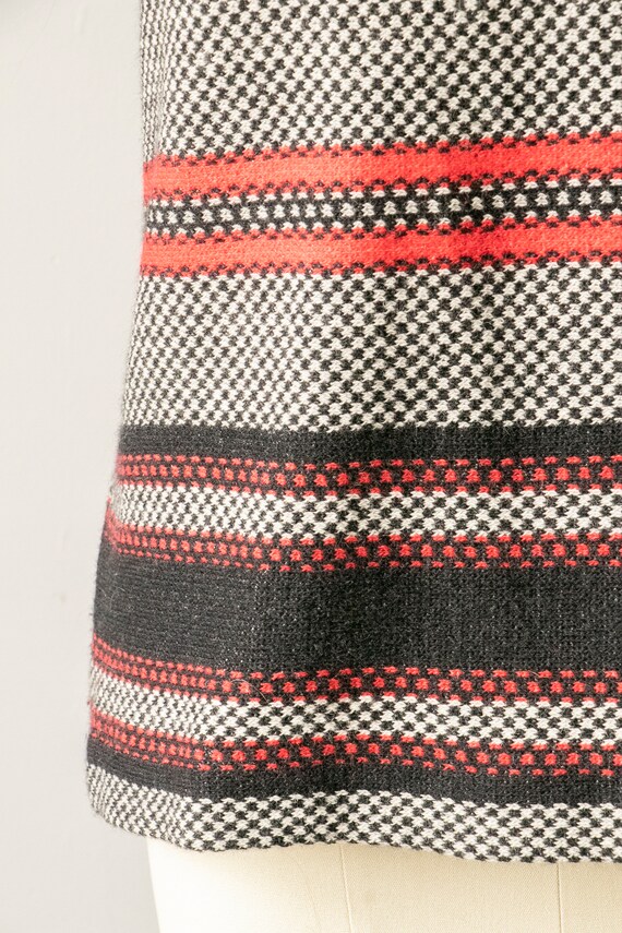 1960s Knit Top Striped Wool J. Tiktiner M - image 8