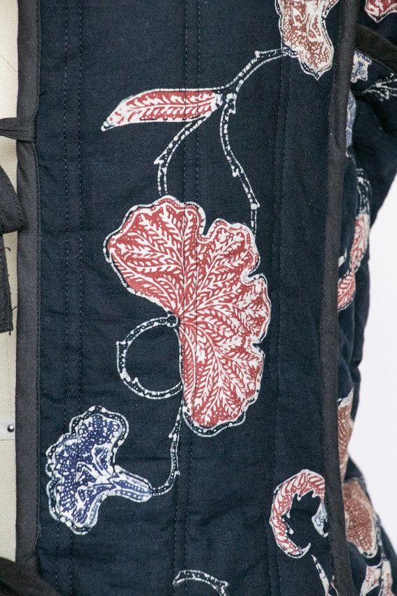 1970s Cotton Quilted Jacket Batik M - image 9