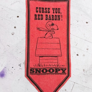 Snoopy Pennant - Etsy