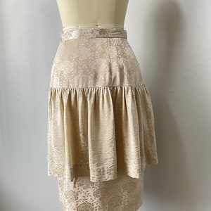 1980s Silk Suit Albert Nipon Skirt Blouse S image 7