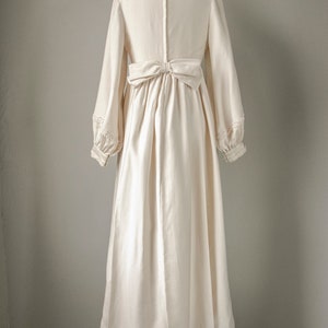 1960s Maxi Dress Emma Domb Wedding Gown Cream S image 2